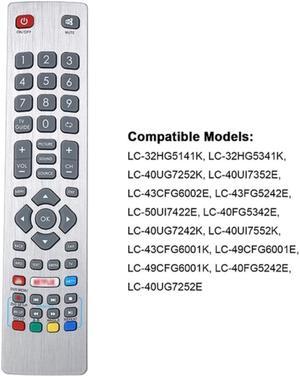 Portable TV Remote Control Replacement for Sharp Aquos DH1901091551 SHWRMC0115 YouTube NETFLIX Remote Controller