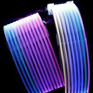 8-Pin (4+4)*2 RGB Cable Neon CPU Cable For 3-Pin 8-Pin*2-Row CPU Extension Cable