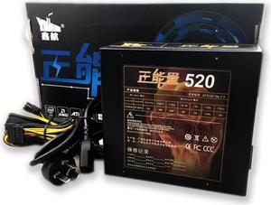 520W ATX PC Computer Power Supply Gaming PSU 500W Computer Power Supply PC PSU AC For Desktop Computers Mini Chassis Power 24PIN