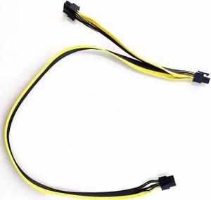 ship  6pin to 6+2 pin for power cable 6 Pin  to dual PCI-E 8(6+2)pin splitter extention power cable 20cm For video card