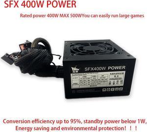 400W Mini Chassis PC Power Supply 110V ATX Power Supply PC Computer Power Supply Gaming PSU 12V Active PFC 24PIN MAX 500W DIY PC