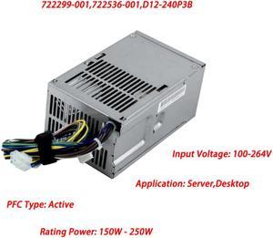 240W Power Supply For Server 722299-001,722536-001,D12-240P3B for 400 600 G1 G2 SFF 240W Gaming PC PSU 240W Power Supply PC