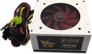 Gaming 12V ATX PC Power Supply 600W 450W Power Factor Corrected Silent Fan 24-pin 90V-264V PC Desktop Power Supply