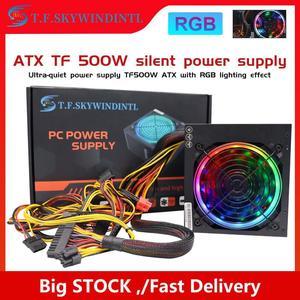 500W PC Computer Power Supply Computer PC CPU Power Supply 20+4-pin 12cm Fans ATX 12V Molex PCIE w/ SATA PCIE Desktop gaming psu