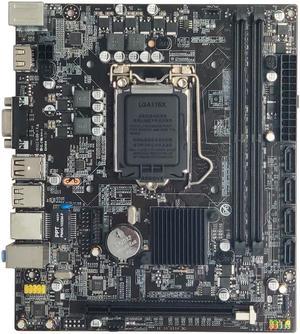 PC Motherboard H110 Support LGA1151 i3/i5/i7 CPU Micro-ATX Architecture (17 x 19cm)