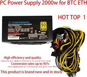 2000W PC Power Supply for Bitcoin Miner ATX 2000W PICO PSU Ethereum 2000W ATX Power Supply Bitcoin 12V V2.31 ETH Coin Mining