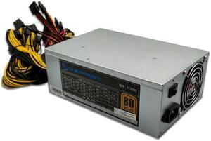 2000W Mining Power Supply ATX PSU Miner For 8 GPUs ETH Rig Ethereum Miner With  Power Cable