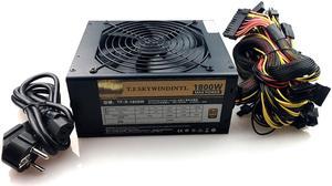 1800 PC Desktop Power Supply Psu Gold POWER 1800W BTC Power Supply For R9 380 RX 470 RX480 6 GPU CARDS Mining Rig ATX Ethereum