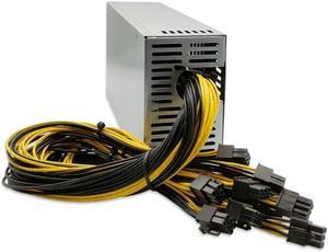 2000W Mining Power Supply 2000W PSU ETH Mining Rig Power Source GPU PSU with 10*PCI 6Pin 110v  220v