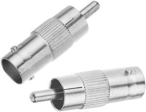 2Pcs/lot BNC Female to RCA Male Coax Cable Connector Coupler Adapter for CCTV Camera Audio Camera security Surveillance system