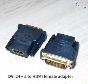 HDMI To DVI  Adapter Bi-directional DVI D 24+5 Male To HDMI Female Cable Connector Converter for Projector HDMI To DVI