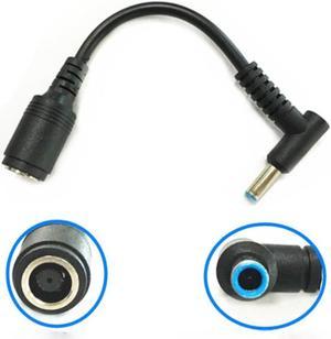 7.4*5.0 Female To 4.5*3.0 Elbow 7.4 To 4.5 Suitable for HP Dell Blue Tips Power Adapter Cable 13 Cm Adapter Connector Cable