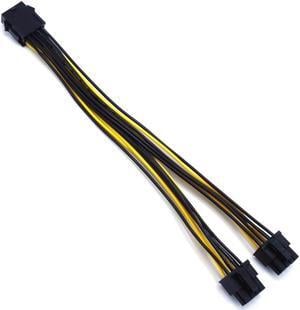6 Pin 8Pin To Dual PCIe 8 Pin (6+2) 6Pin Graphics Card PCI Express Power Adapter GPU VGA Splitter Extension Power Cable