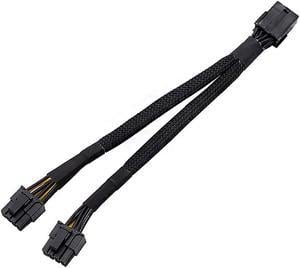 18AWG 8Pin to Dual 6+2 Pin 8 Pin 20cm Graphics Card Power Cable PCI-E PCIE GPU BTC ETH Mining Miner Extension Splitter Cable