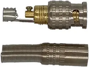 10pcs Gold BNC Male Video Plug Coupler Connector to Screw for RG59 Cable Adapter CCTV Camera System Accessories