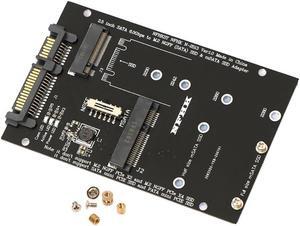M.2 NGFF Msata SSD To SATA 7+15Pin 2.5 Adapter M2 PCI SSD Converter Riser Card For PC Laptop Add On Card up to 6Gps