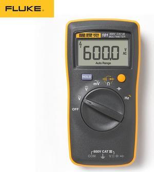 Fluke 101 Mini Digital Multimeter auto range for AC/DC Voltage Resistance Capacitance Frequency duty cycle tester