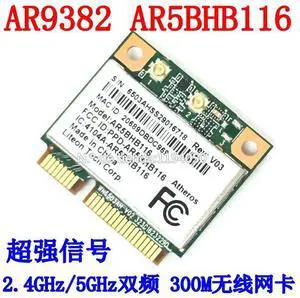 AR9832 AR5BHB116 2.4/5 GHz Single-chip 300 Mbps 802.11n MINI PCI-E Wireless Card WIFI AR9832 AR5BHB116 2.4/5 GHz Single-chip 300 Mbps 802.11n MINI PCI-E Wireless Card WIFI