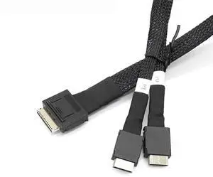 0.5M PCI-E Ultraport Oculink PCIe PCI-Express Data Active Cable SFF-8611 8i to Dual 2X Oculink SFF-8611 4i PCI-Express cable 0.5M PCI-E Ultraport Oculink PCIe PCI-Express Data Active Cable SFF-8611 8i to Dual 2X Oculink SFF-8611 4i PCI-Express cable