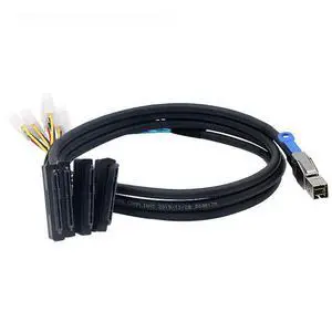 1.0M Mini SAS HD SFF-8644 to SFF-8482 with 4X Molex Power Connectors for Raid Controller to Hard Drive cable 1.0M Mini SAS HD SFF-8644 to SFF-8482 with 4X Molex Power Connectors for Raid Controller to Hard Drive cable