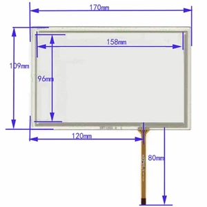 XWT1055 4-wire 170mm*109mm,Glass Panel Touch Screen XWT1055 4-wire 170mm*109mm,Glass Panel Touch Screen