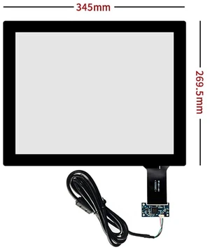 15.1 Inch 345X269mm Capacitive Touch Screen,USB Control Card Set Cable Plug And Play 15.1 Inch 345X269mm Capacitive Touch Screen,USB Control Card Set Cable Plug And Play