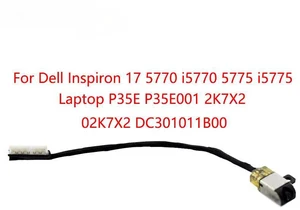 Replacement DC Power Jack Cable Connector for Inspiron 17 5770 I5770 5775 I5775 Series P35E P35E001 2K7X2 Replacement DC Power Jack Cable Connector for Inspiron 17 5770 I5770 5775 I5775 Series P35E P35E001 2K7X2