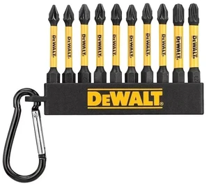 10Pcs Screwdriver Bit Set with Key Ring PZ2 PZ3 PH2 Impact Bit High Speed Steel 57mm Power Tool Accessories No.DT7274 10Pcs Screwdriver Bit Set with Key Ring PZ2 PZ3 PH2 Impact Bit High Speed Steel 57mm Power Tool Accessories No.DT7274