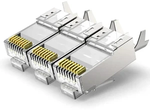 10PCS CAT6A/CAT7 Shielded Connector, Non-Pass Through RJ45 Ethernet Ends 50u Gold Plated 8P8C Modular Plugs FTP/STP Cable 10PCS CAT6A/CAT7 Shielded Connector, Non-Pass Through RJ45 Ethernet Ends 50u Gold Plated 8P8C Modular Plugs FTP/STP Cable