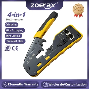 Tools Ratcheting Modular Data Cable Crimper /Wire Stripper /Wire Cutter for CAT5e CAT6 CAT6A/7/8,RJ45 Pass-Thru Connector Tools Ratcheting Modular Data Cable Crimper /Wire Stripper /Wire Cutter for CAT5e CAT6 CAT6A/7/8,RJ45 Pass-Thru Connector