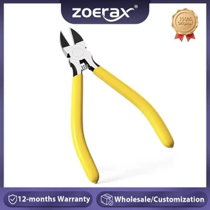 5-In Ultra Sharp Compact Wire Cutters with Long Flat Nose Powerful Wire Cutter Pliers Ideal for Cutting Crafts and Cable 5-In Ultra Sharp Compact Wire Cutters with Long Flat Nose Powerful Wire Cutter Pliers Ideal for Cutting Crafts and Cable