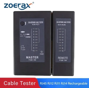 Rechargeable Network Cable Tester RJ45 RJ11RJ12 Network LAN Ethernet RJ45 Cable Tester LAN Networking Tool network Repair Rechargeable Network Cable Tester RJ45 RJ11RJ12 Network LAN Ethernet RJ45 Cable Tester LAN Networking Tool network Repair