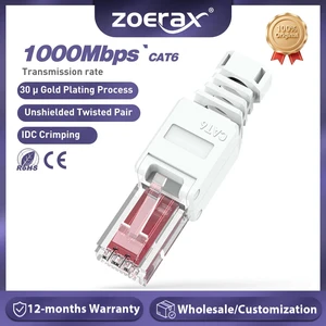 1PCS Tool Free RJ45 CAT6 Connector Ethernet Termination Plugs, 23AWG to 26AWG Cable Internet Plug Installation Toolless 1PCS Tool Free RJ45 CAT6 Connector Ethernet Termination Plugs, 23AWG to 26AWG Cable Internet Plug Installation Toolless