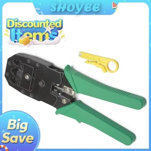 RJ45 Crimper RJ11 RJ45 Crimping Tool Ethernet Network LAN Cable Crimper Cutter Stripper Plier for 6P 8P RJ11 RJ12 RJ45 RJ45 Crimper RJ11 RJ45 Crimping Tool Ethernet Network LAN Cable Crimper Cutter Stripper Plier for 6P 8P RJ11 RJ12 RJ45