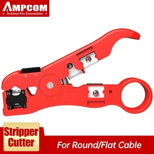 All-In-One Stripping Tool Cable Wire Stripper Compression Tool Coaxial Cable Stripper, Round Cable ,Cutter and Flat Cable All-In-One Stripping Tool Cable Wire Stripper Compression Tool Coaxial Cable Stripper, Round Cable ,Cutter and Flat Cable
