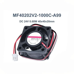 MF40202V2-1000C-A99 DC 24V 0.68W 40x40x20mm 2Line Square Server Cooling Fan MF40202V2-1000C-A99 DC 24V 0.68W 40x40x20mm 2Line Square Server Cooling Fan