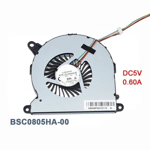 BSC0805HA-00 DC5V 0.60A 1Z24L9R 4Pin CPU Cooling Fan for NUC8I7BEH NUC8 I3 I5 I7 Computer Fan BSC0805HA-00 DC5V 0.60A 1Z24L9R 4Pin CPU Cooling Fan for NUC8I7BEH NUC8 I3 I5 I7 Computer Fan