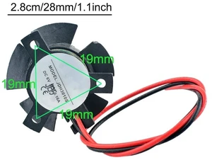 JDH3010S 28mm DC 6V 8000RPM Axial Cooling Fan for Car Headlight Wick Cooler with 19mm Mounting Holes High-Speed Cooling Fan JDH3010S 28mm DC 6V 8000RPM Axial Cooling Fan for Car Headlight Wick Cooler with 19mm Mounting Holes High-Speed Cooling Fan
