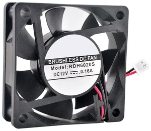 RDH6020S 60mm 60x60x20mm DC12V 0.16A 2Pin 4200RPM Axial Flow Fan Cooling Fan for Chassis Power Supply RDH6020S 60mm 60x60x20mm DC12V 0.16A 2Pin 4200RPM Axial Flow Fan Cooling Fan for Chassis Power Supply