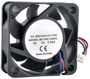 BCY4015B05L 40mm 40x40x15mm DC5V 0.08A 3Pin Dual Ball Bearing Quiet Axial Fan Cooling Fan for Power Supply BCY4015B05L 40mm 40x40x15mm DC5V 0.08A 3Pin Dual Ball Bearing Quiet Axial Fan Cooling Fan for Power Supply