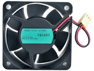 D06K-12TS7 60mm 60x60x25mm Ultra-Quiet Cooling Fan DC12V 0.02A for Computer Case Power Supply D06K-12TS7 60mm 60x60x25mm Ultra-Quiet Cooling Fan DC12V 0.02A for Computer Case Power Supply