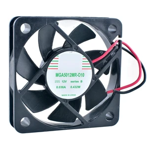 MGA5012MR-O10 50mm 50x50x10mm DC12V 0.036A 0.432W Quiet Cooling Fan for Chassis CPU Power Supply MGA5012MR-O10 50mm 50x50x10mm DC12V 0.036A 0.432W Quiet Cooling Fan for Chassis CPU Power Supply