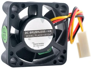 PLA03010S12M 30mm 30x30x10mm DC12V 0.07A 3Pin Micro Cooling Fan for Computer CPU Motherboard PLA03010S12M 30mm 30x30x10mm DC12V 0.07A 3Pin Micro Cooling Fan for Computer CPU Motherboard