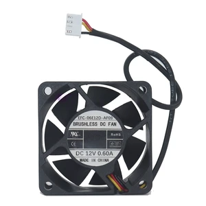 EFC-06E12D EFC-06E12D-AF09 6025 60x60x25mm 12V 0.60A Server Inverter Power Supply PSU Axial Cooling Fan EFC-06E12D EFC-06E12D-AF09 6025 60x60x25mm 12V 0.60A Server Inverter Power Supply PSU Axial Cooling Fan