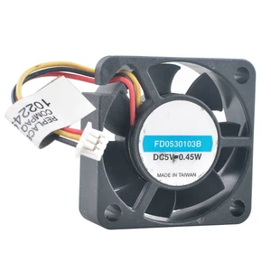 FD0530103B 30mm 30x30x10mm DC5V 0.45W 3Pin Ball Bearing Micro Cooling Fan for Projectors FD0530103B 30mm 30x30x10mm DC5V 0.45W 3Pin Ball Bearing Micro Cooling Fan for Projectors
