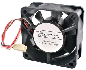 2410ML-04W-B19 60mm 60x60x25mm Quiet Cooling Fan DC12V 0.10A 3Pin for Chassis CPU Power Supply 6025 Model 2410ML-04W-B19 60mm 60x60x25mm Quiet Cooling Fan DC12V 0.10A 3Pin for Chassis CPU Power Supply 6025 Model