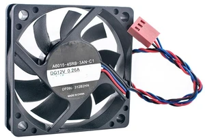 DF0601512B2HN A6015-45RB-3AN-C1 60mm 60x60x15mm DC12V 0.26A 3Pin 4500RPM Cooling Fan for Computer Motherboard CPU DF0601512B2HN A6015-45RB-3AN-C1 60mm 60x60x15mm DC12V 0.26A 3Pin 4500RPM Cooling Fan for Computer Motherboard CPU