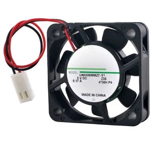 U40X05MMZ7-51 40mm 40x40x10mm Axial Flow Fan DC5V 0.17A 2Pin 6500RPM Cooling Fan for Set-Top Box IPC U40X05MMZ7-51 40mm 40x40x10mm Axial Flow Fan DC5V 0.17A 2Pin 6500RPM Cooling Fan for Set-Top Box IPC