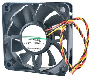 U60R12MMAB-52 60mm 60x60x15mm Quiet Cooling Fan DC12V 0.09A 3Pin for Projector Chassis CPU U60R12MMAB-52 60mm 60x60x15mm Quiet Cooling Fan DC12V 0.09A 3Pin for Projector Chassis CPU