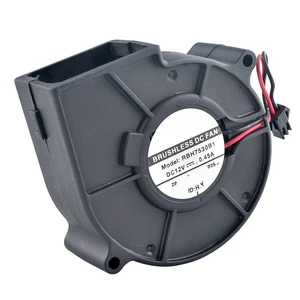 RBH7530B1 75mm Blower Fan Dual Ball Bearing Centrifugal Cooling Fan DC12V 0.45A 2Pin for Video Recorders RBH7530B1 75mm Blower Fan Dual Ball Bearing Centrifugal Cooling Fan DC12V 0.45A 2Pin for Video Recorders